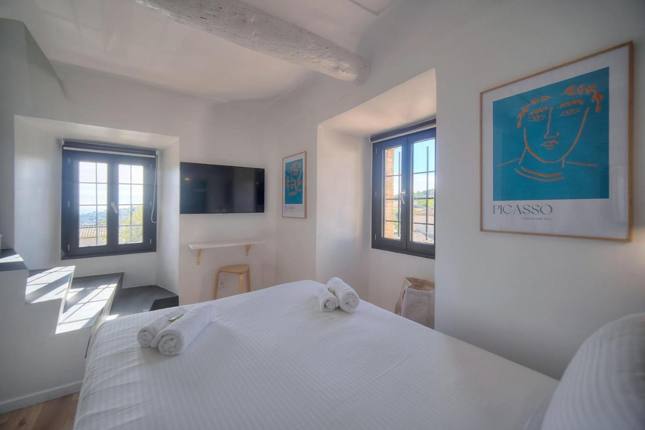 Immogroom - Superbe Villa - Piscine - Vue Mer - Parking - Clim Vallauris Ngoại thất bức ảnh